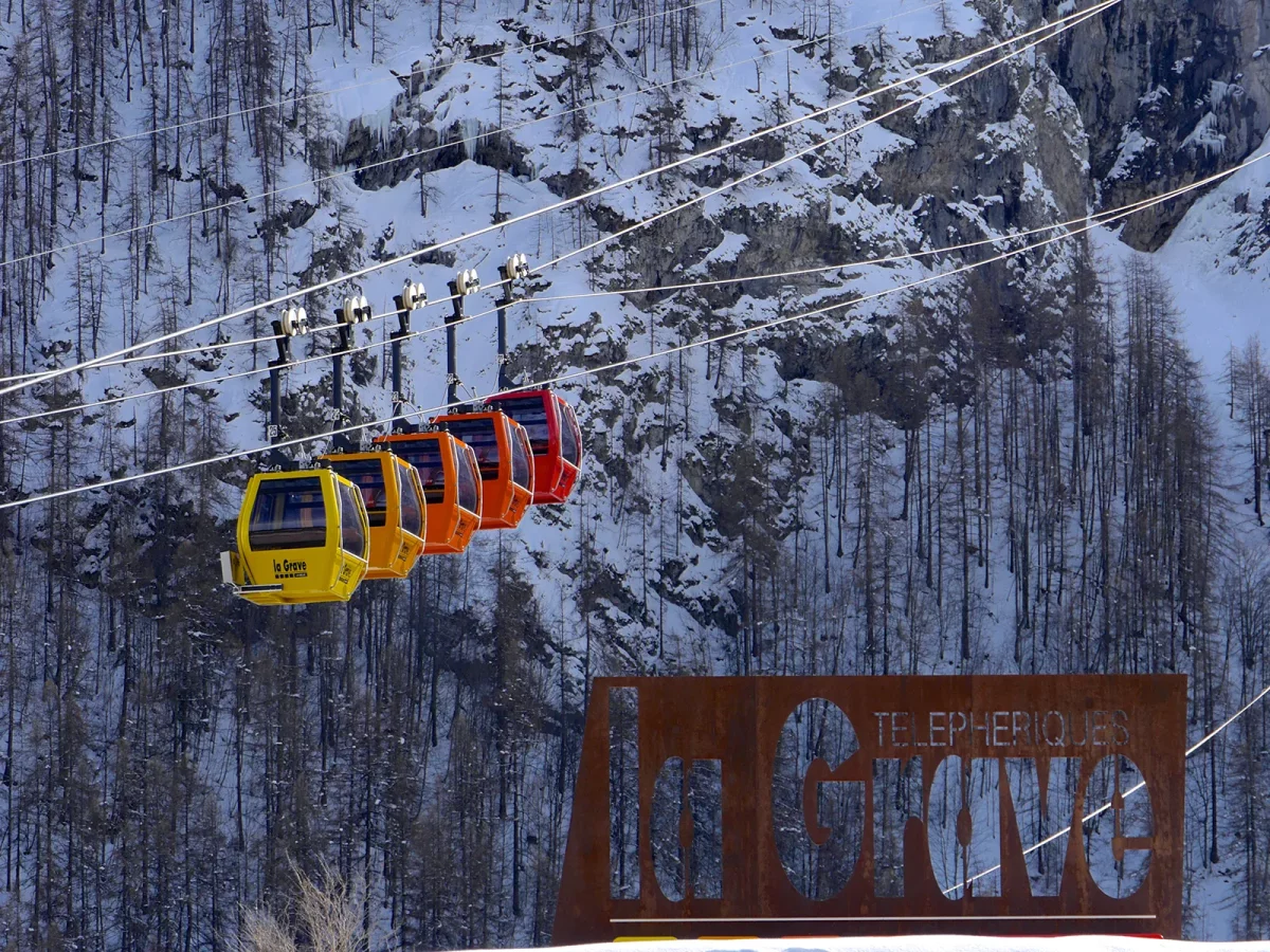 Le fameux télécabine de La Grave La Meije