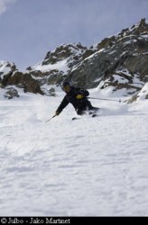 Ski couloir La Grave