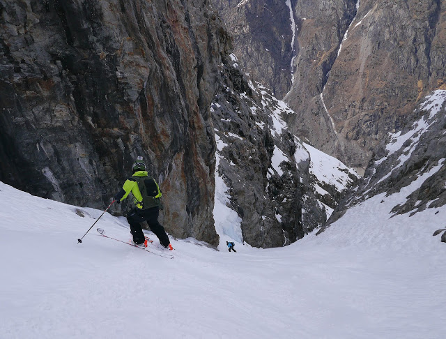 Freeride La Grave - couloir Banane